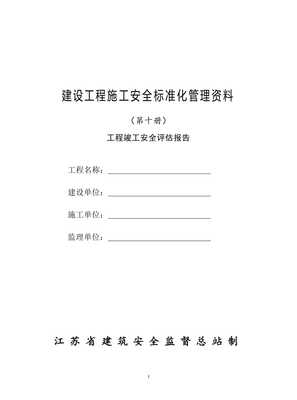 建設(shè)工程施工安全標(biāo)準(zhǔn)管理資料（第十冊·全屏無修版）